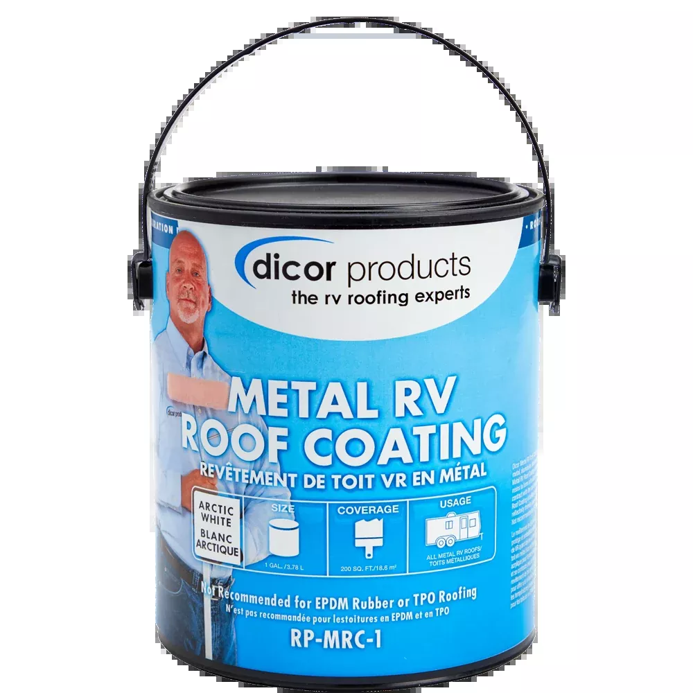 Dicor RP-MRC-1 White Acrylic Metal RV Roof Coating - 1 Gallon