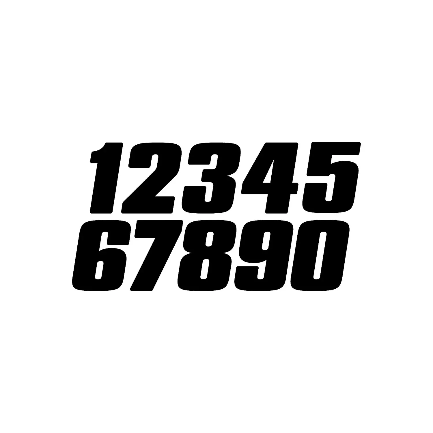 DIRT DIGITS #5 7" BLACK DIGITS 3/PK - 09-6455