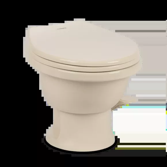 Dometic| 411 Low Profile Toilet| 9610008262 | Gravity Flush | Porcelain Bowl | Soft-Close Seat | Bone