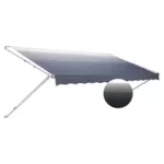 Dometic - 8500 848 Manual RV Awning - 8' Onyx, Black Vinyl Shield - 9600010814