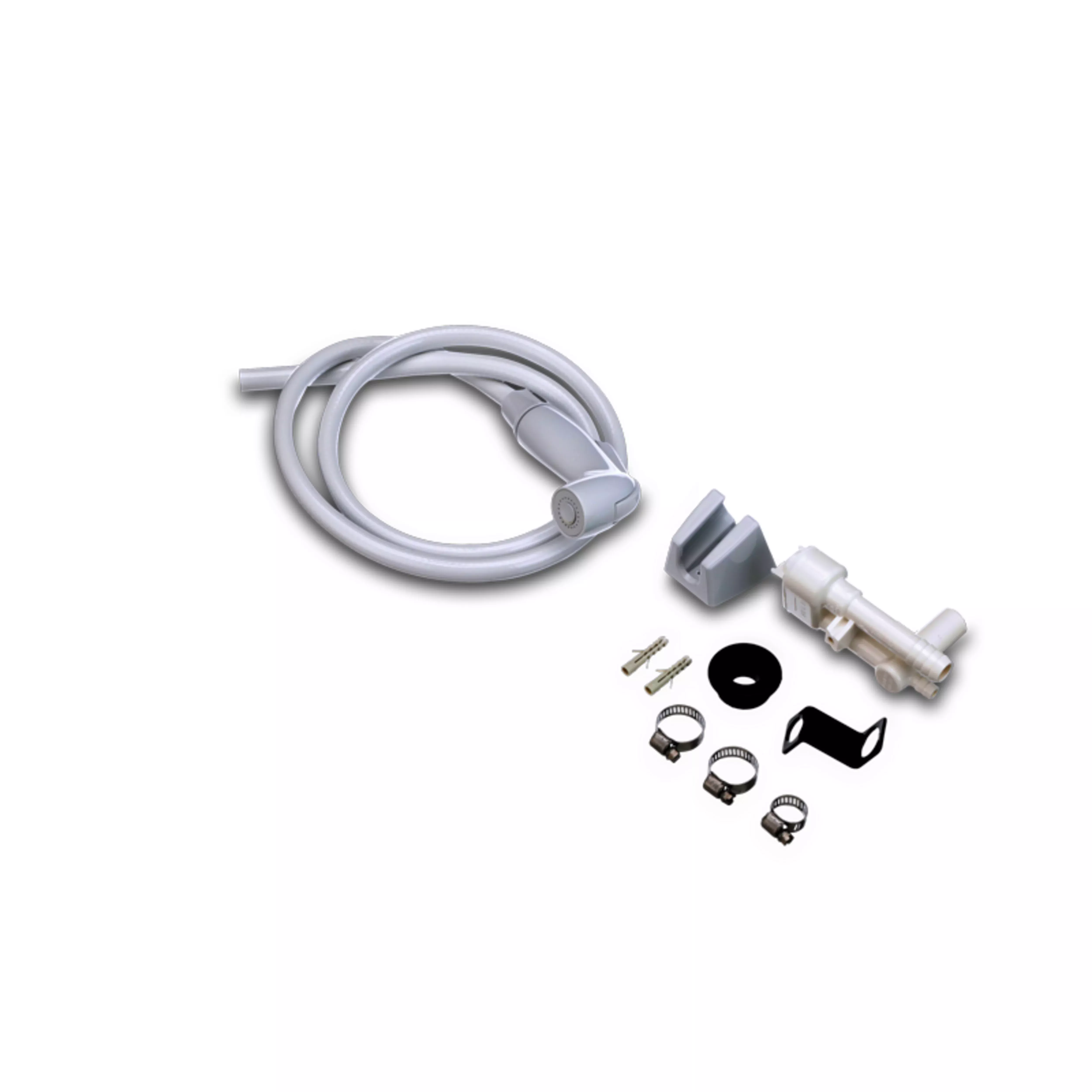 Dometic Toilet Vacuum Breaker Kit with White Hand Sprayer - 385319054