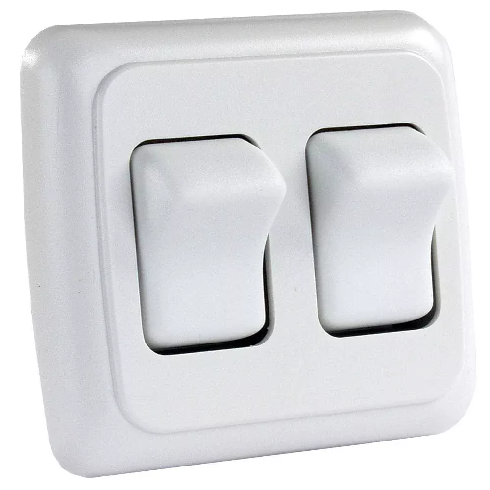Double Switch Assembly w/Bezel