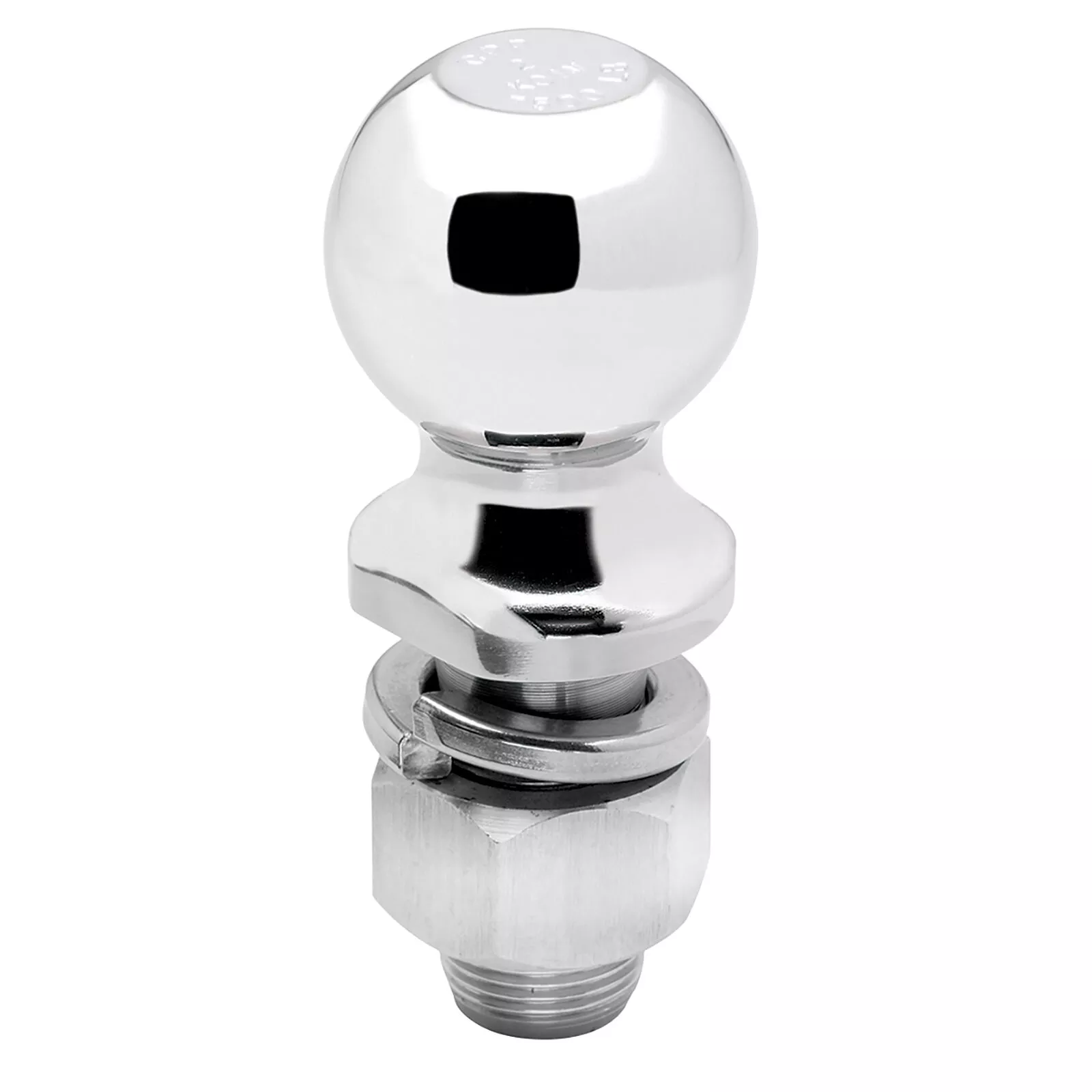 Draw-Tite 2″ Class IV Trailer Hitch Ball, 1″ x 2-1/8″ Shank, Chrome, 7,500 lbs.