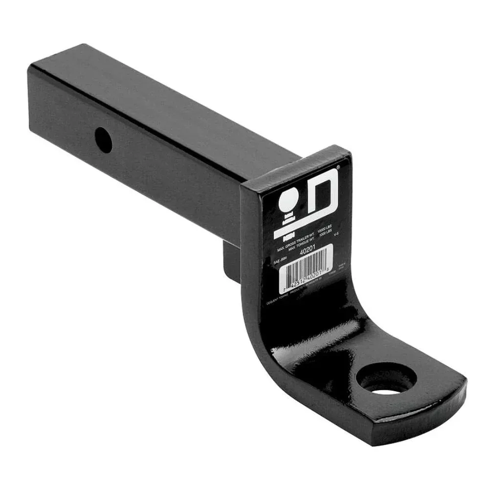 Draw-Tite 40201 Hollow Shank Ball Mount 10 000 4" Drop Black