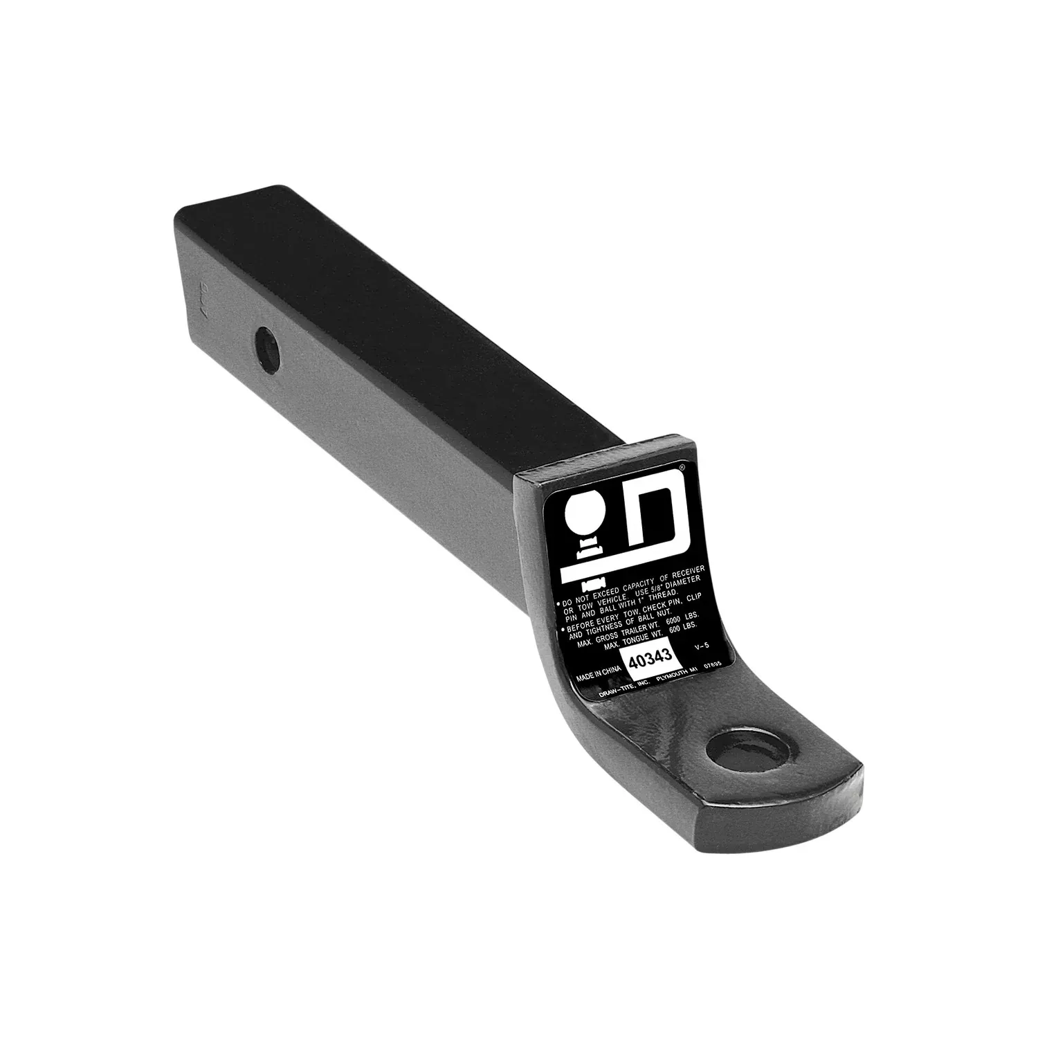 DRAW-TITE BALL MOUNT 2" DROP 3/4" RISE 2" CLASS III 1" HOLE - 52-1742