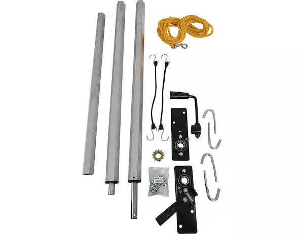 DTR8022 - Aluminum Tarp System With Mesh Tarp 8 x 22 Foot