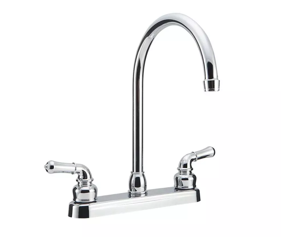 Dura Faucet DF-PK330HC-CP Hi-Rise Kitchen Faucet, Chrome Polished