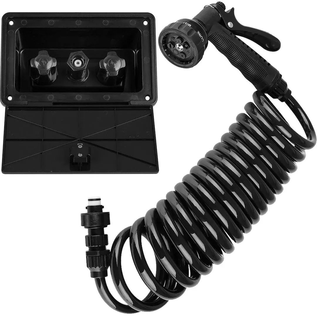 Dura Faucet Exterior Quick-Connect Spray Kit - Black – DF-SA189-BK