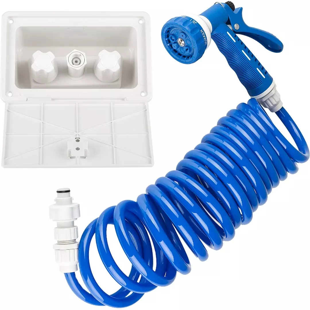Dura Faucet Exterior Quick-Connect Spray Kit - White – DF-SA189-WT