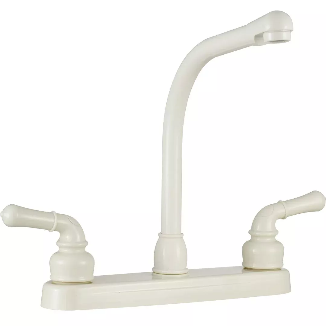 Dura Faucet High-Arc Kitchen Faucet - Bisque Parchment – DF-PK210C-BQ