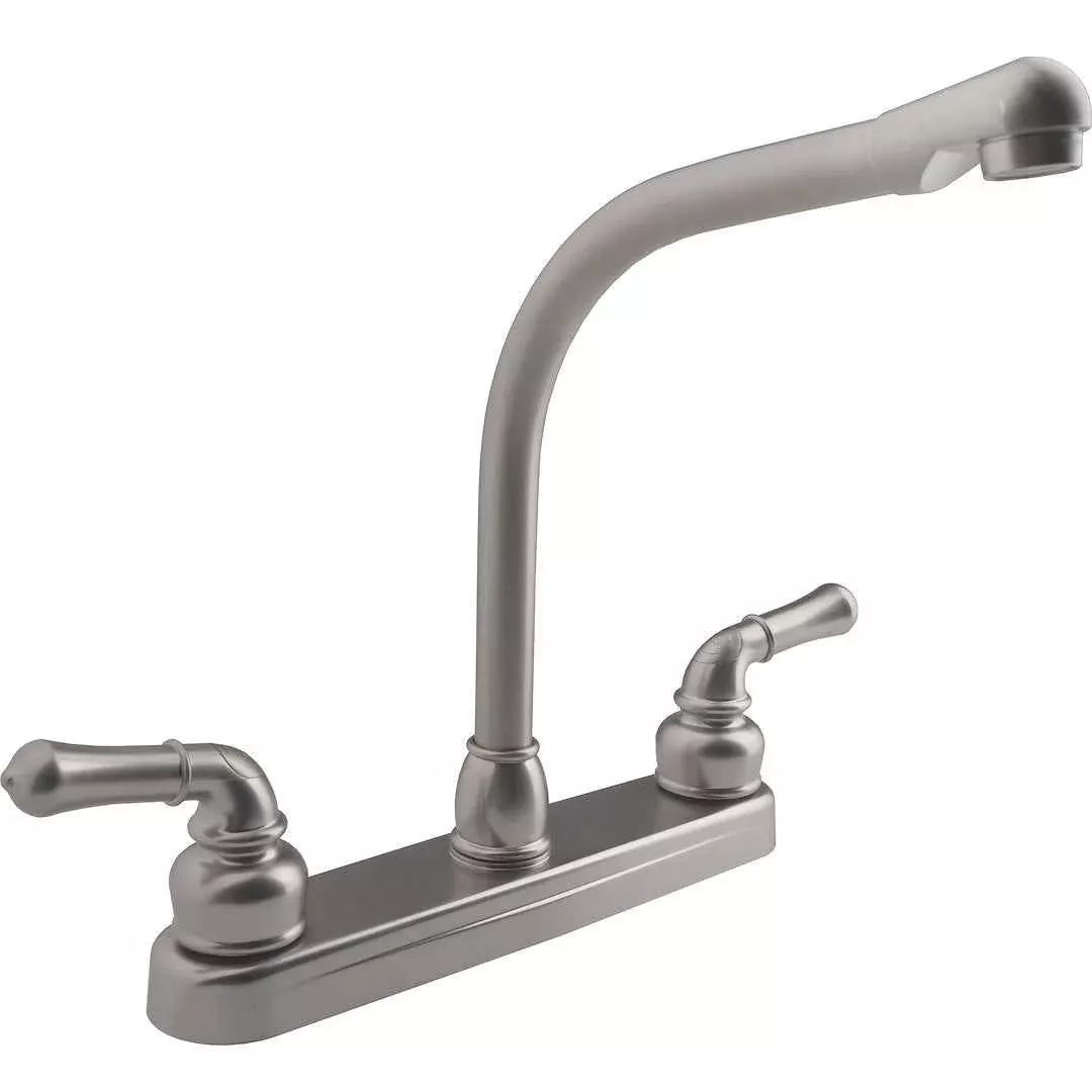 Dura Faucet High-Arc Kitchen Faucet - Satin Nickel – DF-PK210C-SN