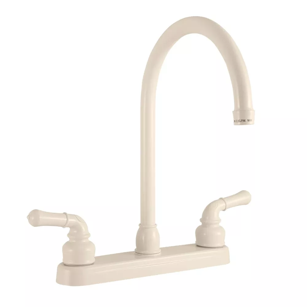 Dura Faucet J-Spout Kitchen Faucet - Bisque Parchment – DFPK330HCB