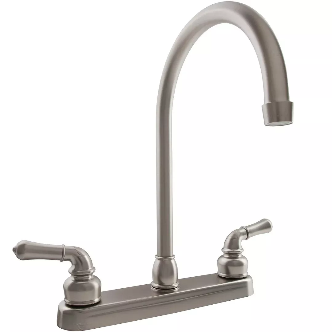 Dura Faucet J-Spout Kitchen Faucet - Satin Nickel – DFPK330HC