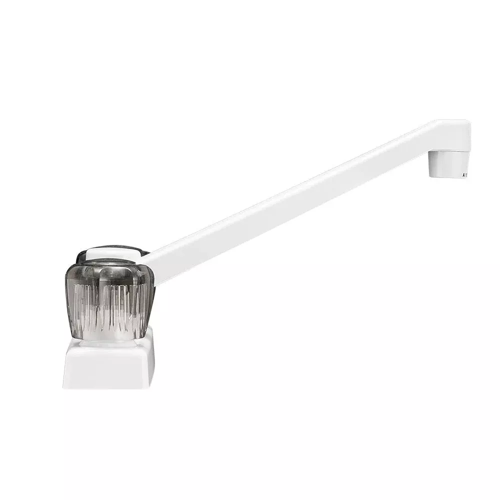 Dura Faucet Kitchen Faucet - White Body With Smoke Knob – DF-PK640S-WT