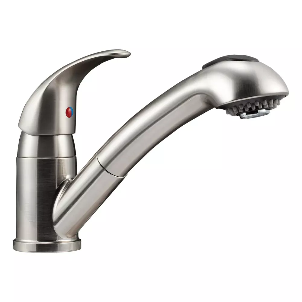 Dura Faucet Pull-Out Kitchen Faucet - Nickel – DF-NMK852-SN