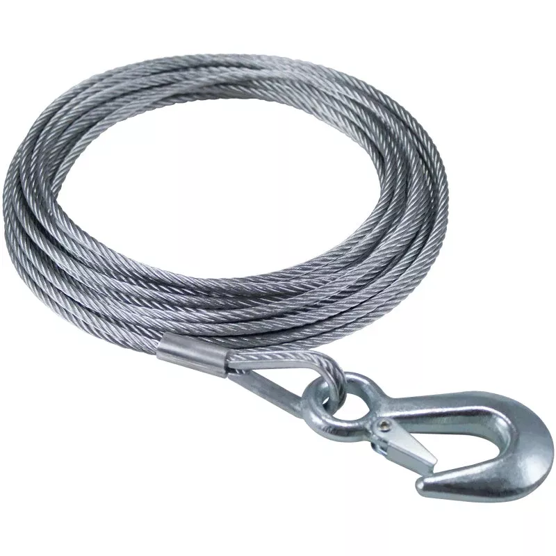 Dutton-Lainson Winch Cable with Safety Hook - 3/16 in x 25 ft – 24043