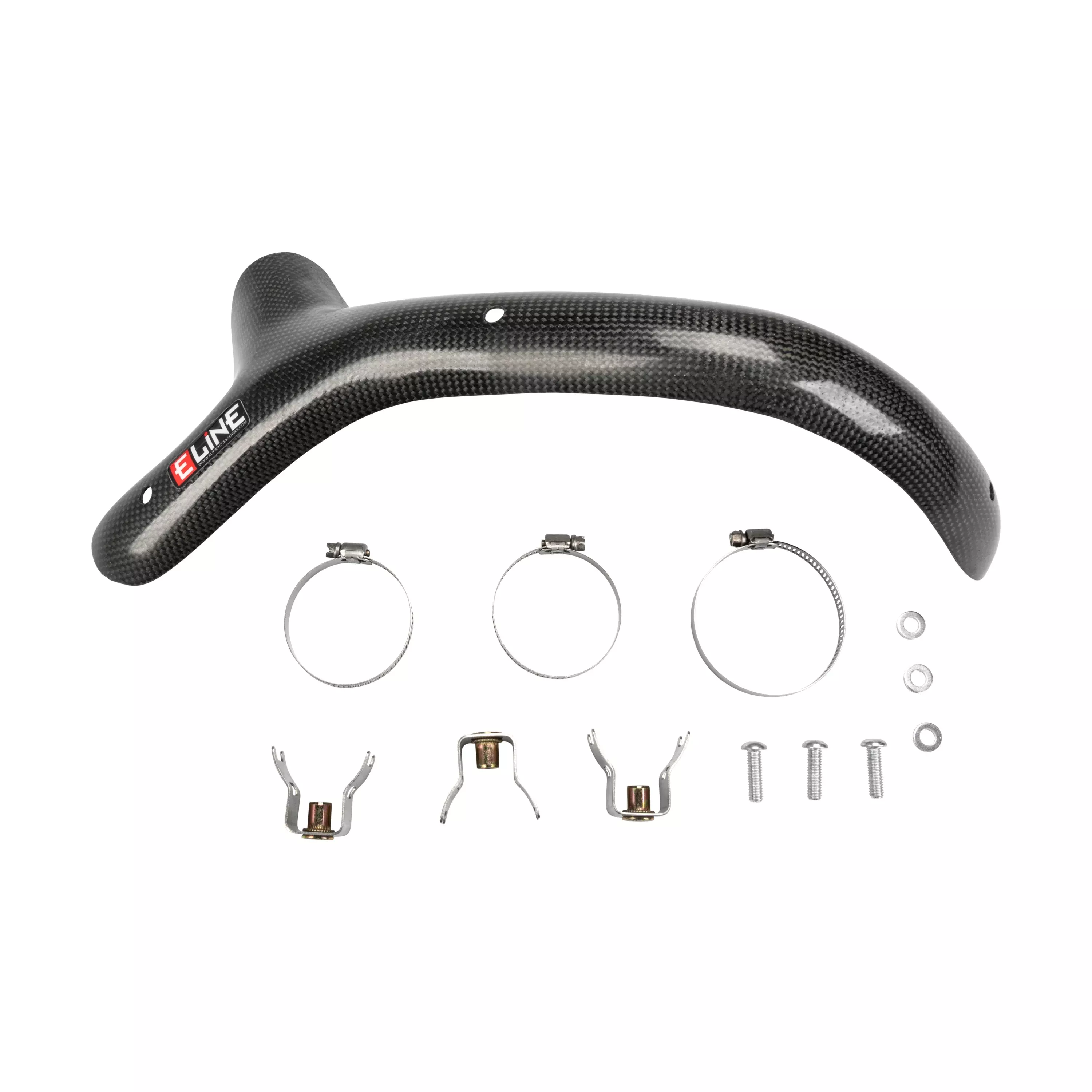 E-LINE ACCESSORIES CARBON FIBER HEAT SHIELDS HUS/KTM - 677-3106