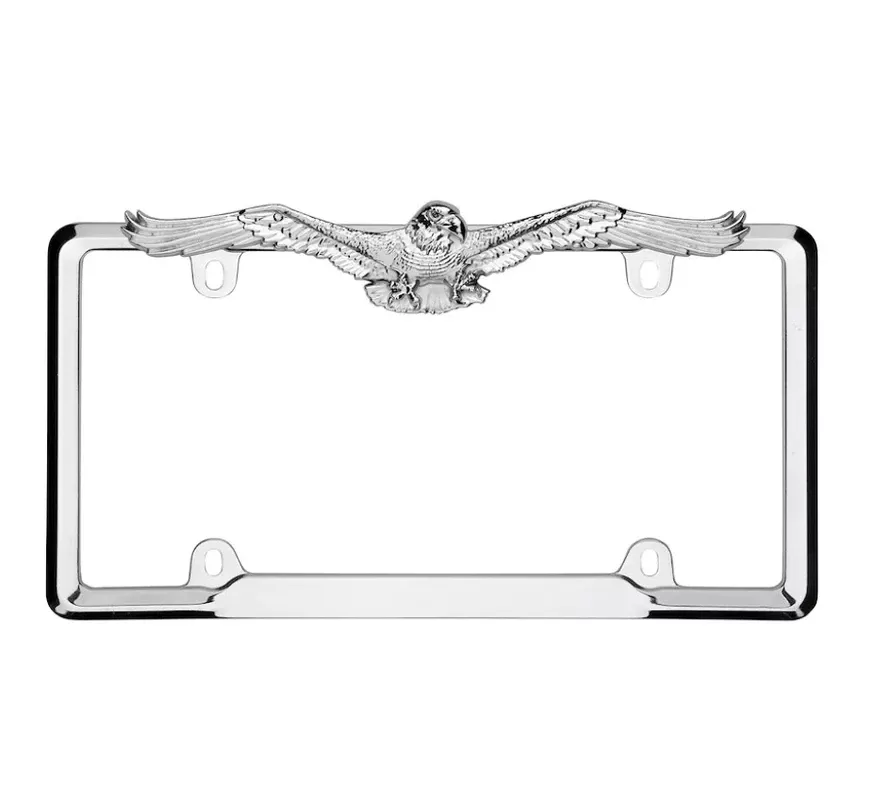 Eagle License Plate Frame - Chrome