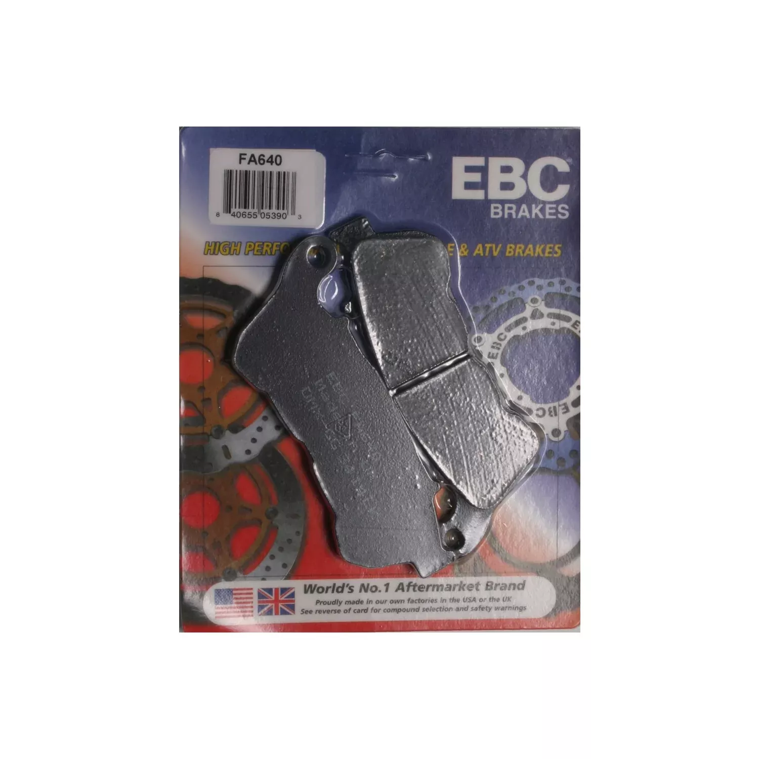 EBC BRAKE PAD FA640 ORGANIC - 15-640