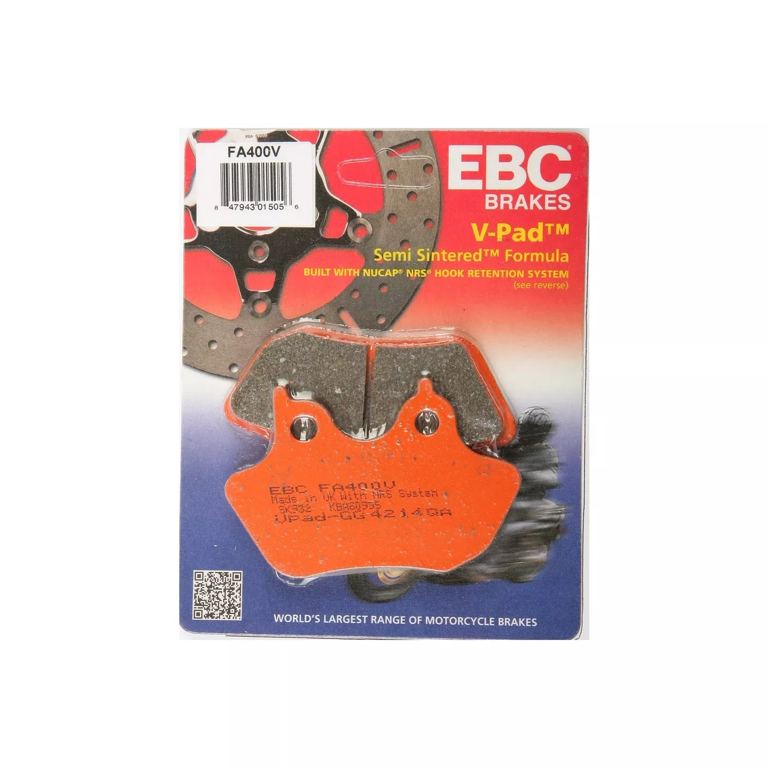 EBC BRAKE PADS FA400V V-SERIES - 15-400V