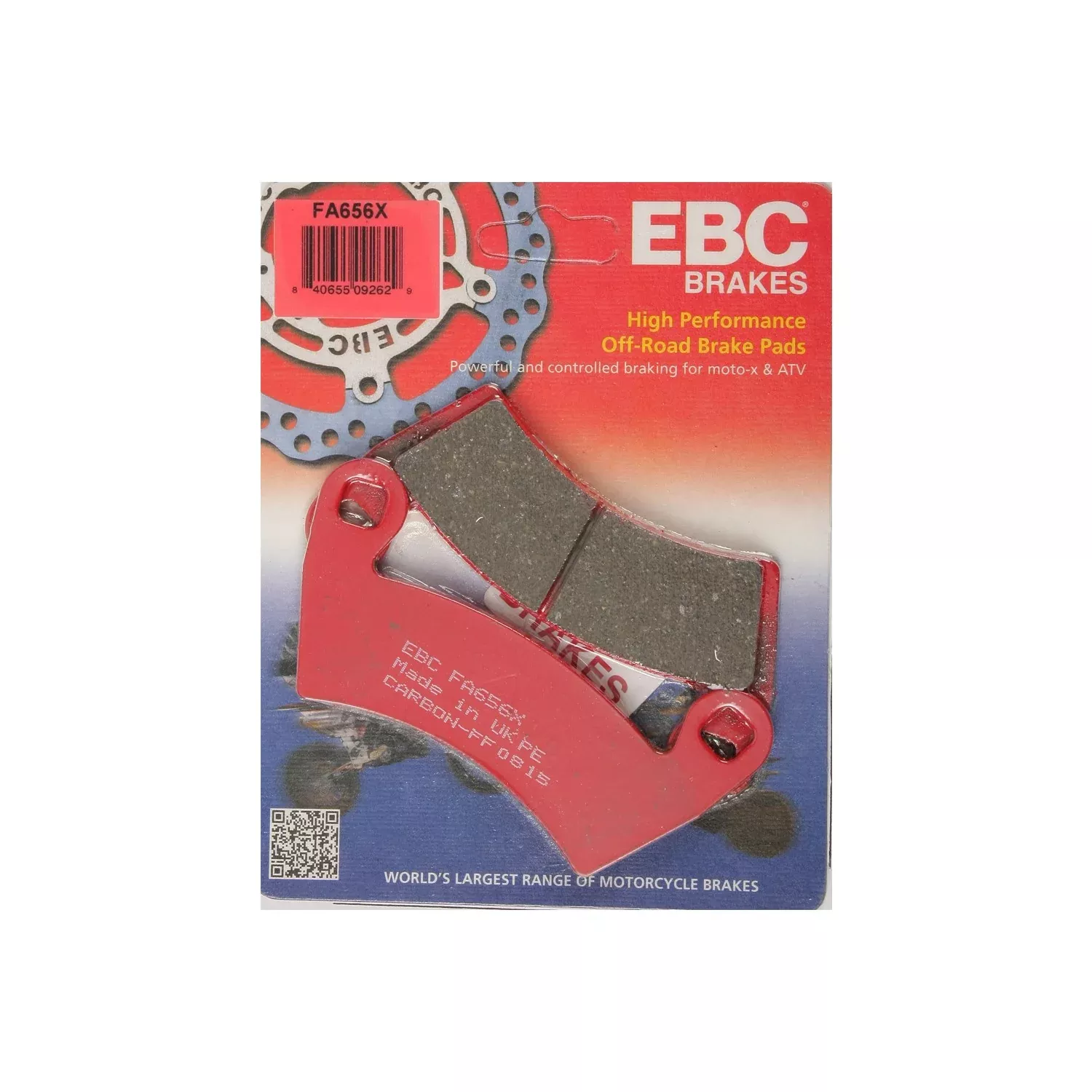EBC BRAKE PADS FA656X CARBON X SERIES - 15-656X