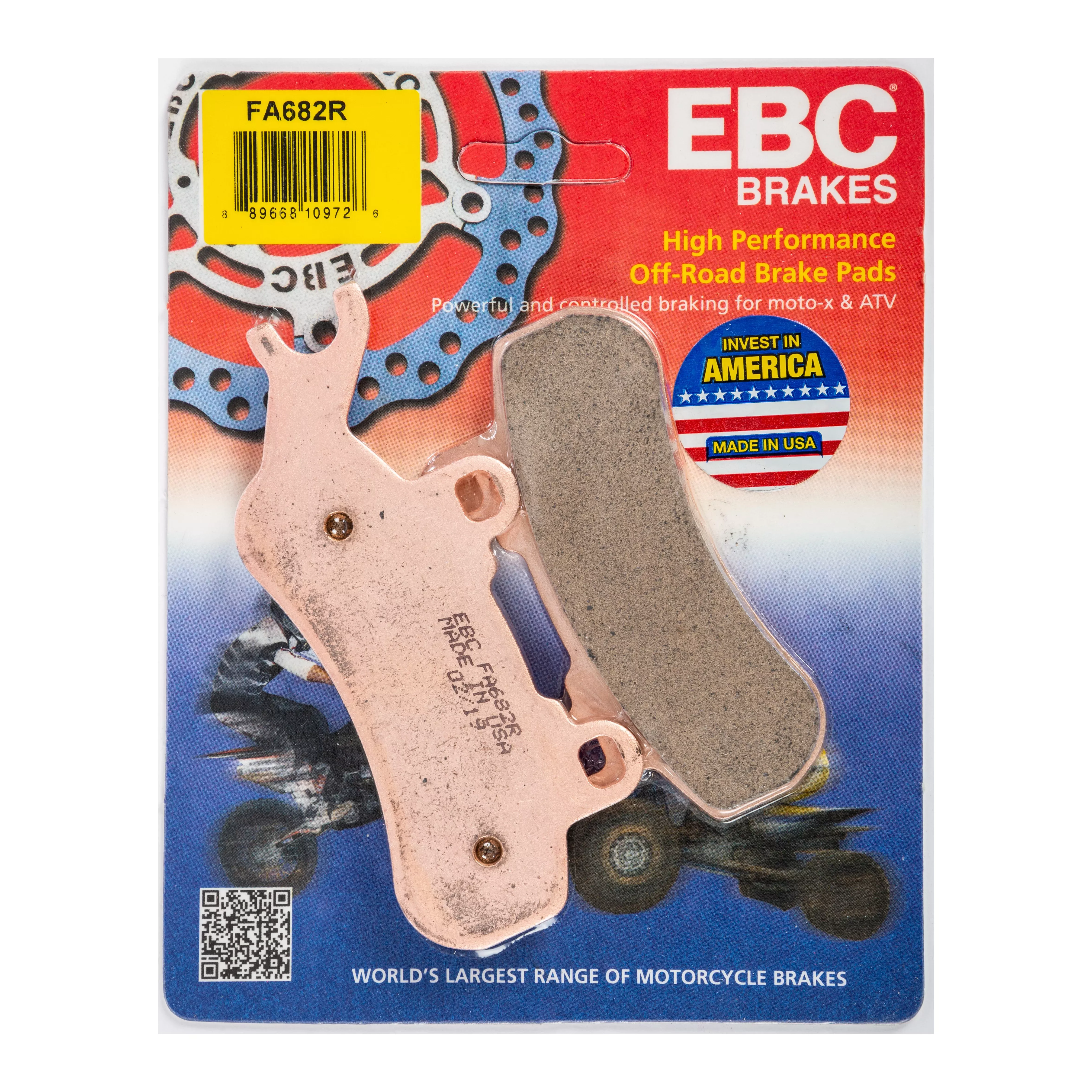 EBC BRAKE PADS FA682R SINTERED R SERIES - 15-682R