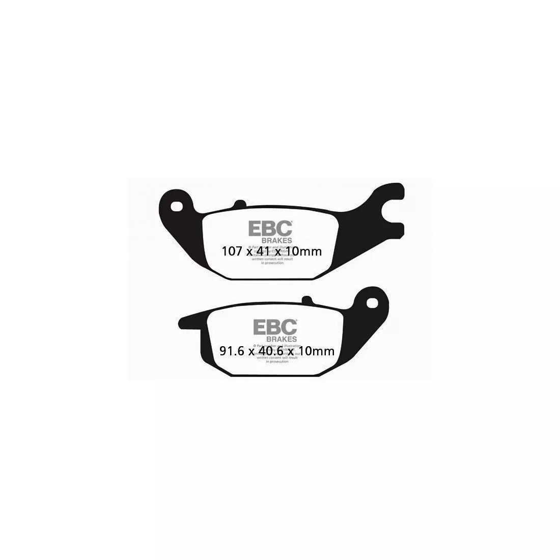 EBC BRAKE PADS ORGANIC - 15-343