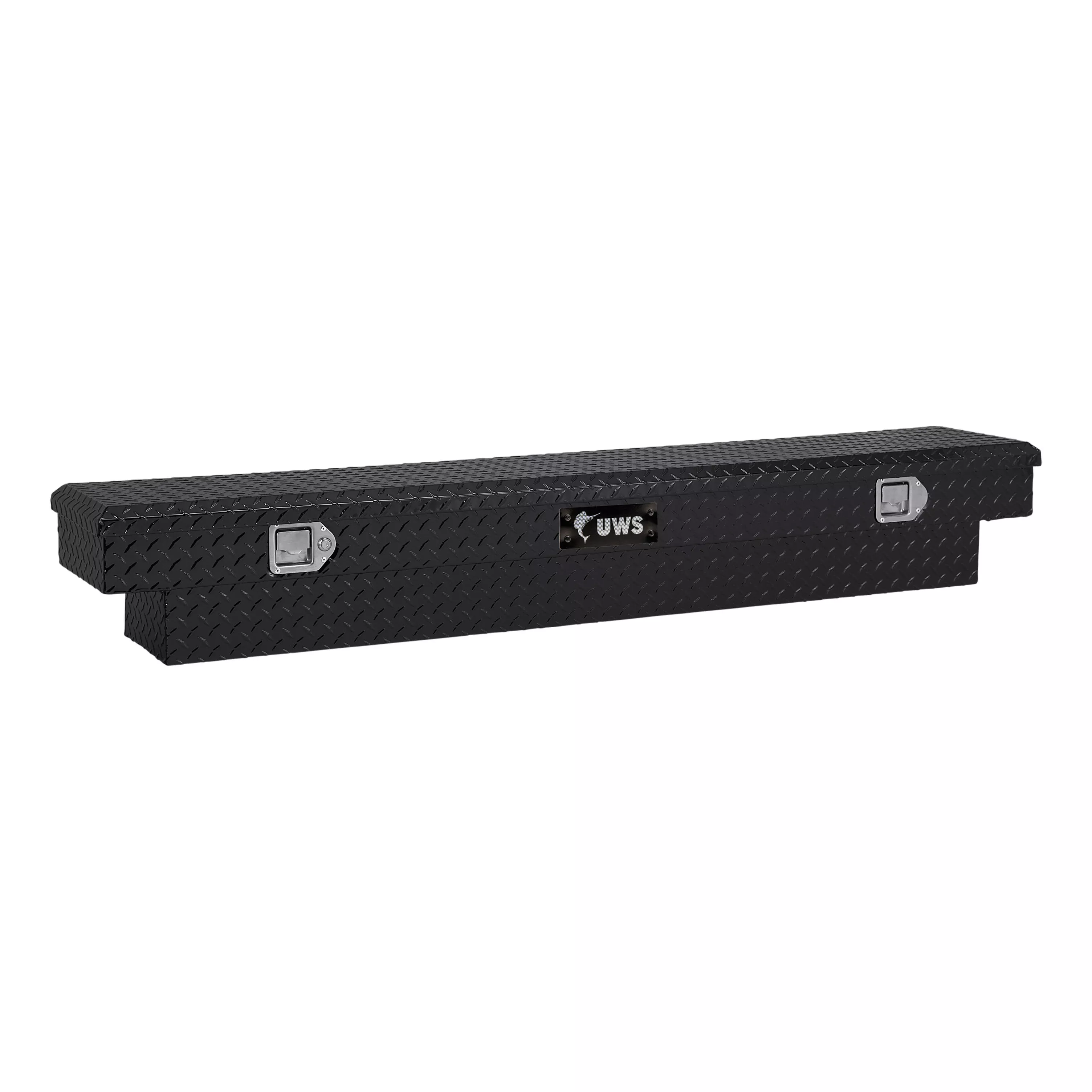 EC10662 - 72-Inch Gloss Black Heavy-Wall Aluminum Slim Truck Tool Box, RigidCore Lid - 2011-2026 Ram 2500, 2011-2026 Ram 3500 and more
