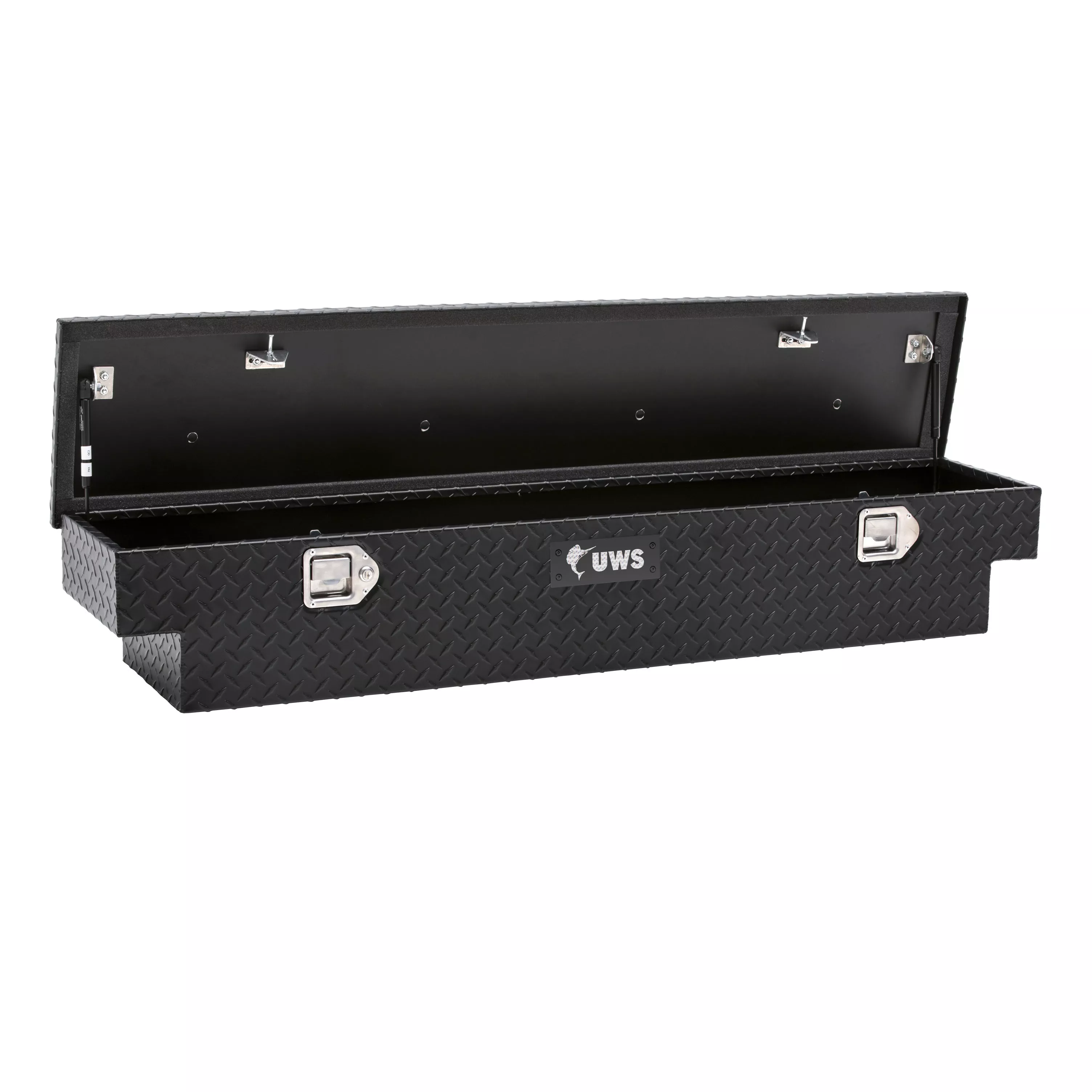 EC10893-CA - 59-Inch Matte Black Heavy-Wall Aluminum UTV Tool Box for Select Can-Am Defender, RigidCore Lid