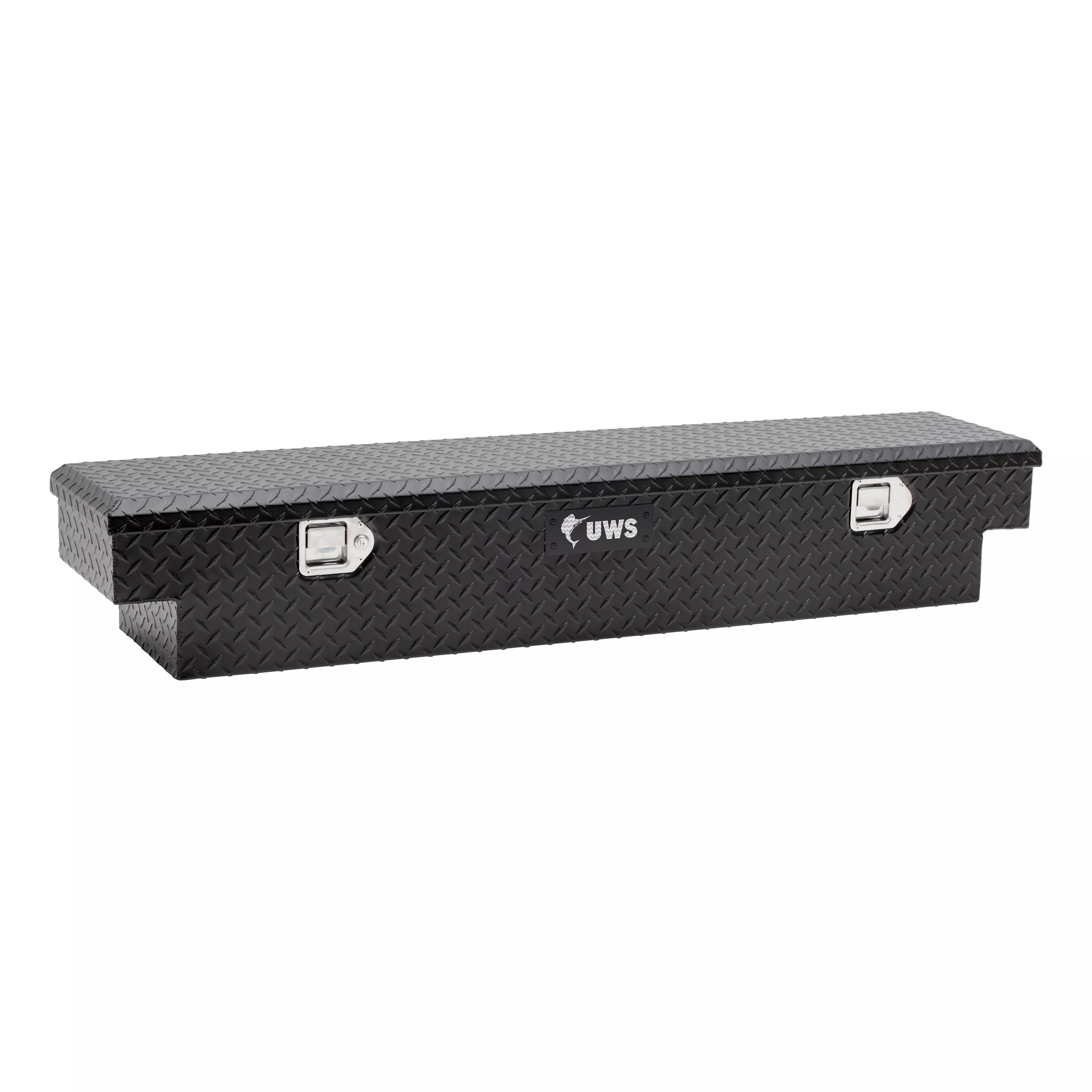 EC10893-HP - 59-Inch Matte Black Heavy-Wall Aluminum UTV Tool Box for Select Honda Pioneer 1000, RigidCore Lid