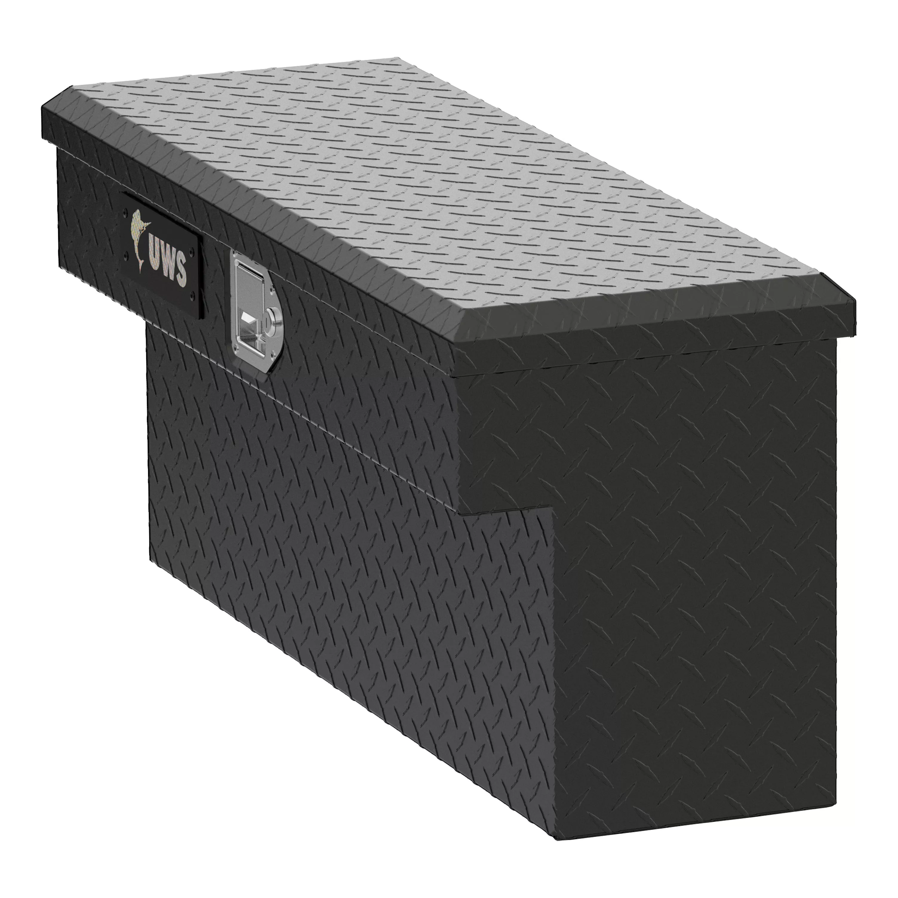 EC10993 - 33-Inch Matte Black Heavy-Wall Aluminum UTV Side Tool Box for Select Polaris Ranger, RigidCore Lid