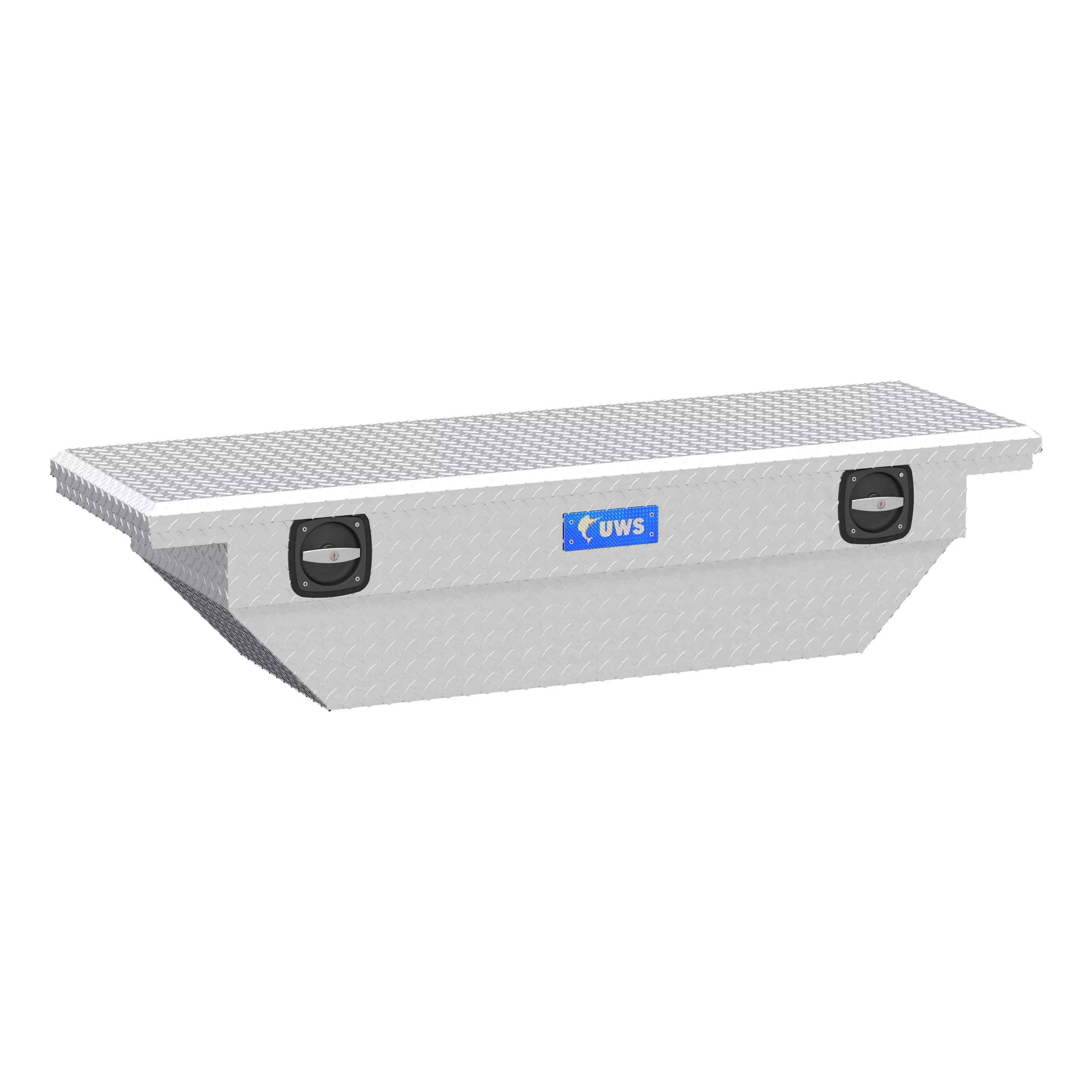 EC11021 - Secure Lock 63-Inch Angled Heavy-Wall Aluminum Truck Tool Box with Low Profile, RigidCore Lid - 1998-2011,2019-2023 Ford Ranger and more