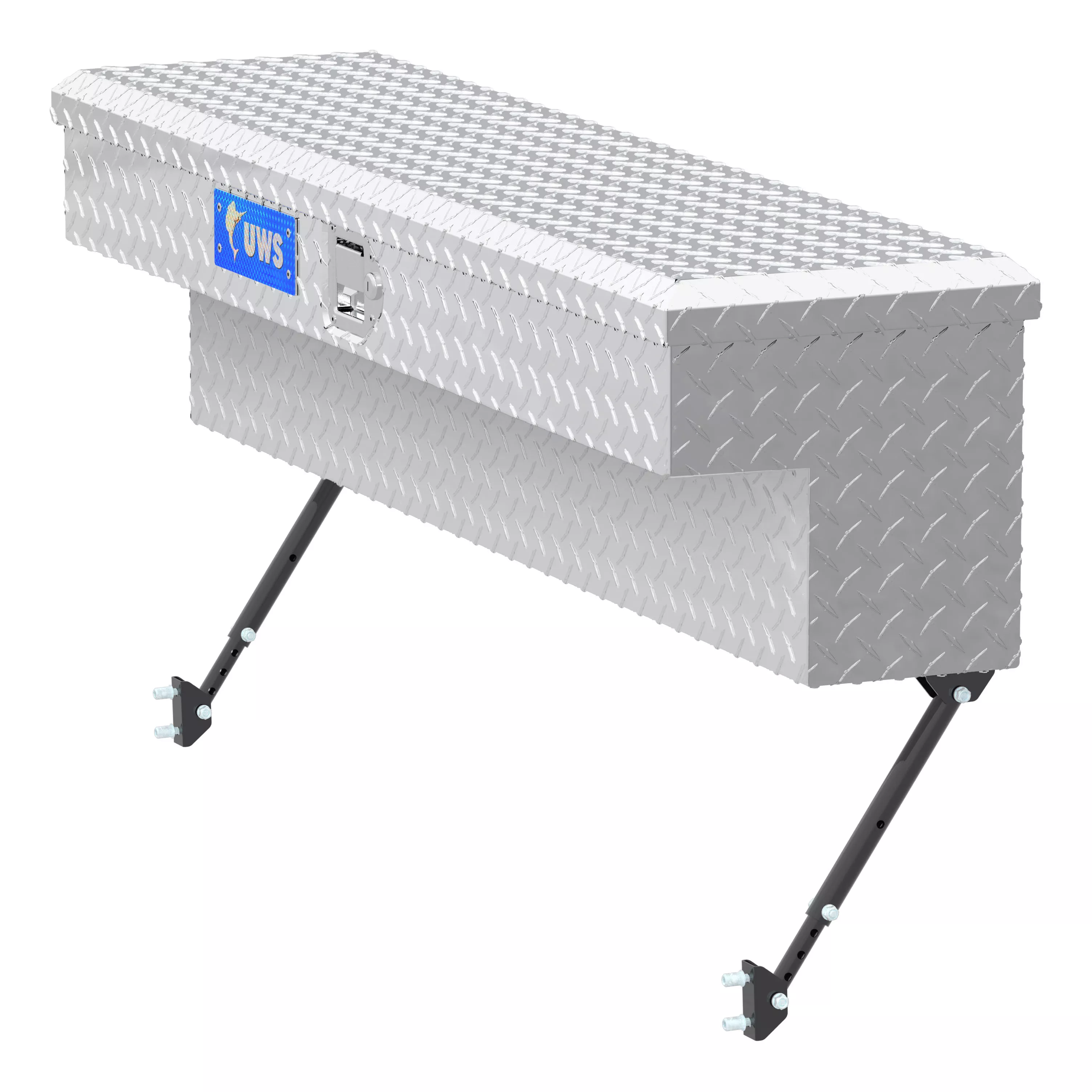 EC30091-MK2 - 48-Inch Heavy-Wall Aluminum Truck Side Tool Box, RigidCore Lid, Space-Saving Legs