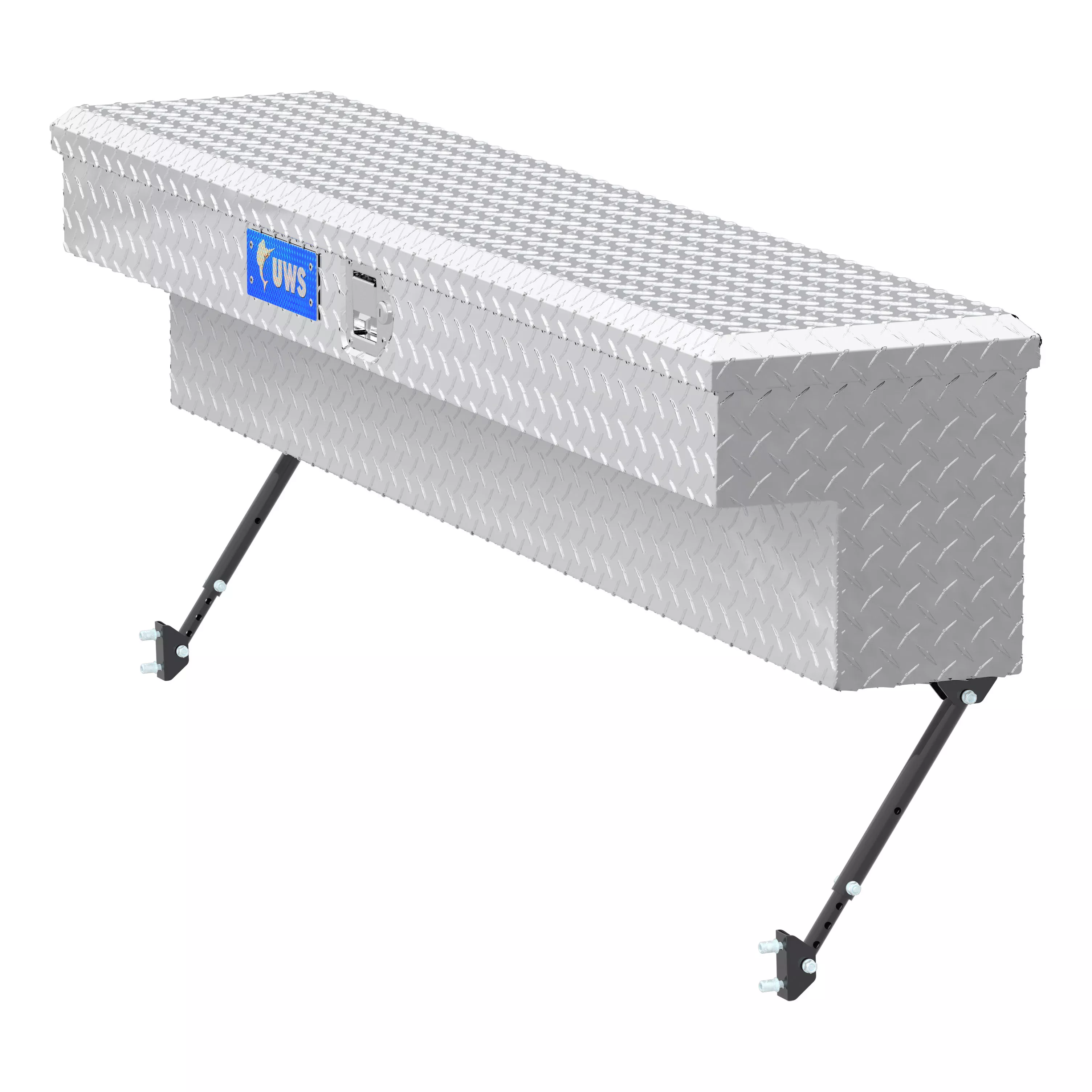 EC30111-MK2 - 60-Inch Heavy-Wall Aluminum Truck Side Tool Box, RigidCore Lid, Space-Saving Legs
