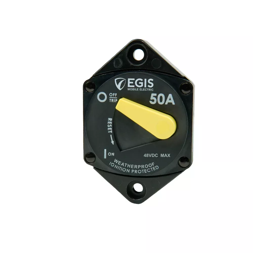 Egis 50A Circuit Breaker - Panel Mount, 48V DC – 4707-050
