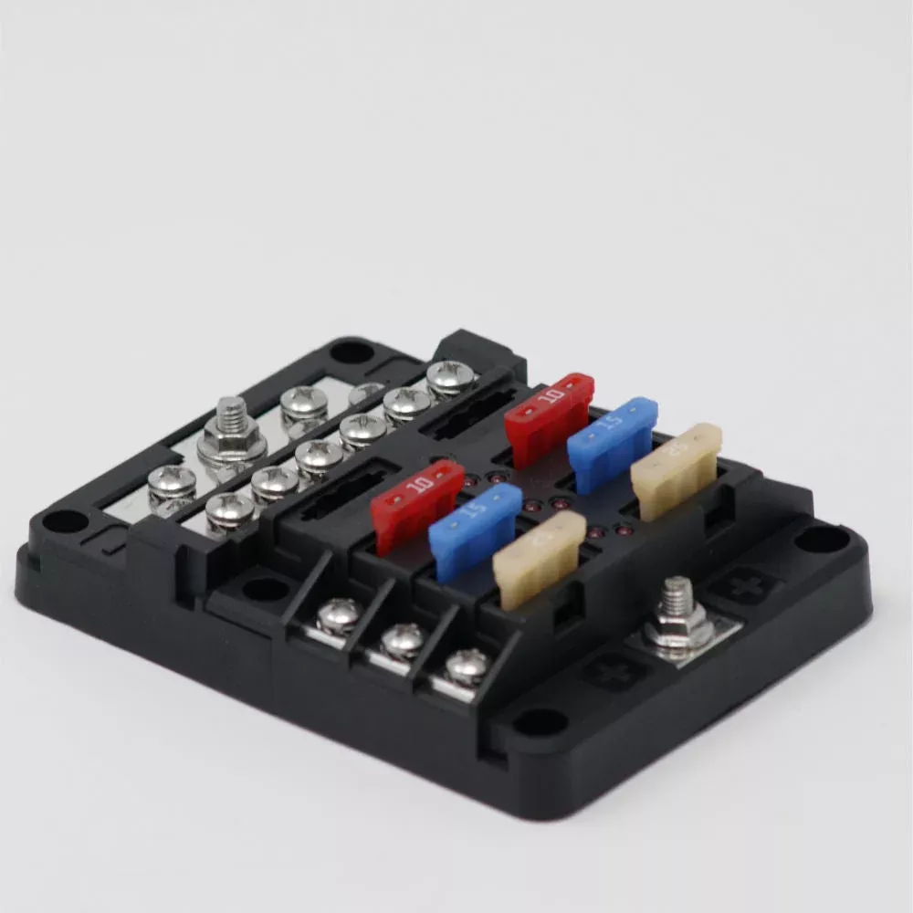 Egis 6-Circuit Blade Fuse Block with LED Indicators – 8025