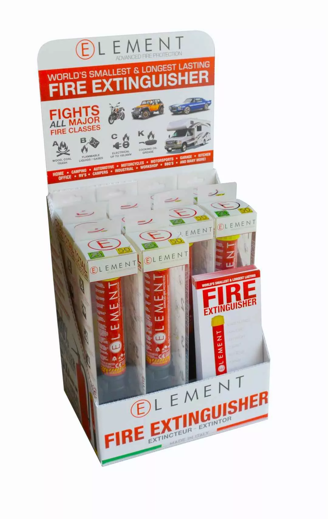 Element 50050 E50 Fire Extinguisher Display