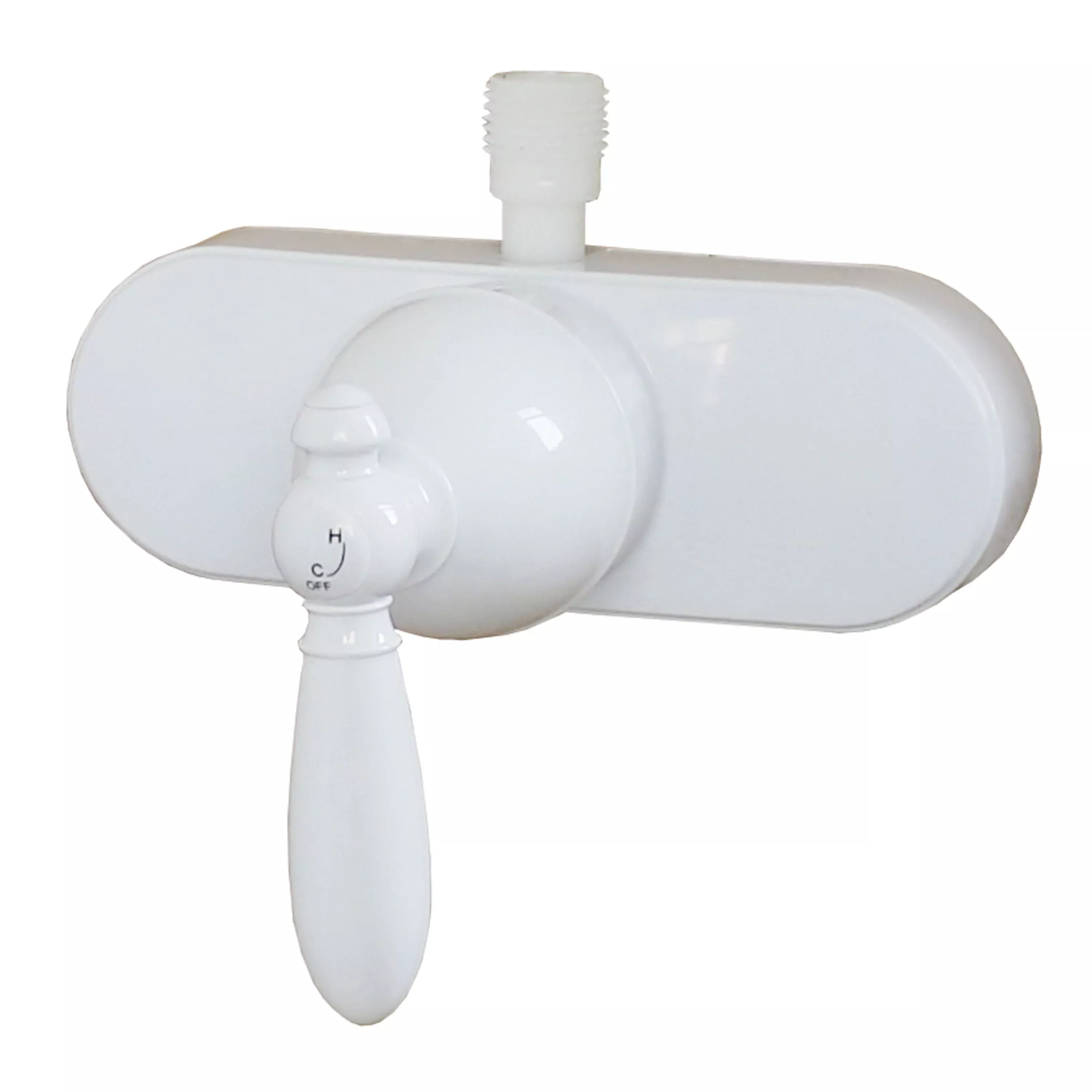 Empire Brass U-YSL53VBWLVR-E RV Non-Metallic Shower Valve with Single Lever Handle and Vacuum Breaker – 4 “, White