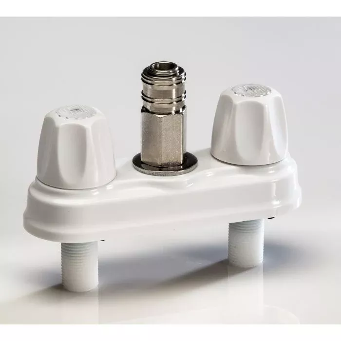 Empire Faucet Exterior Hot/Cold Quick-Connect Port - White – CRDEMPRQDC