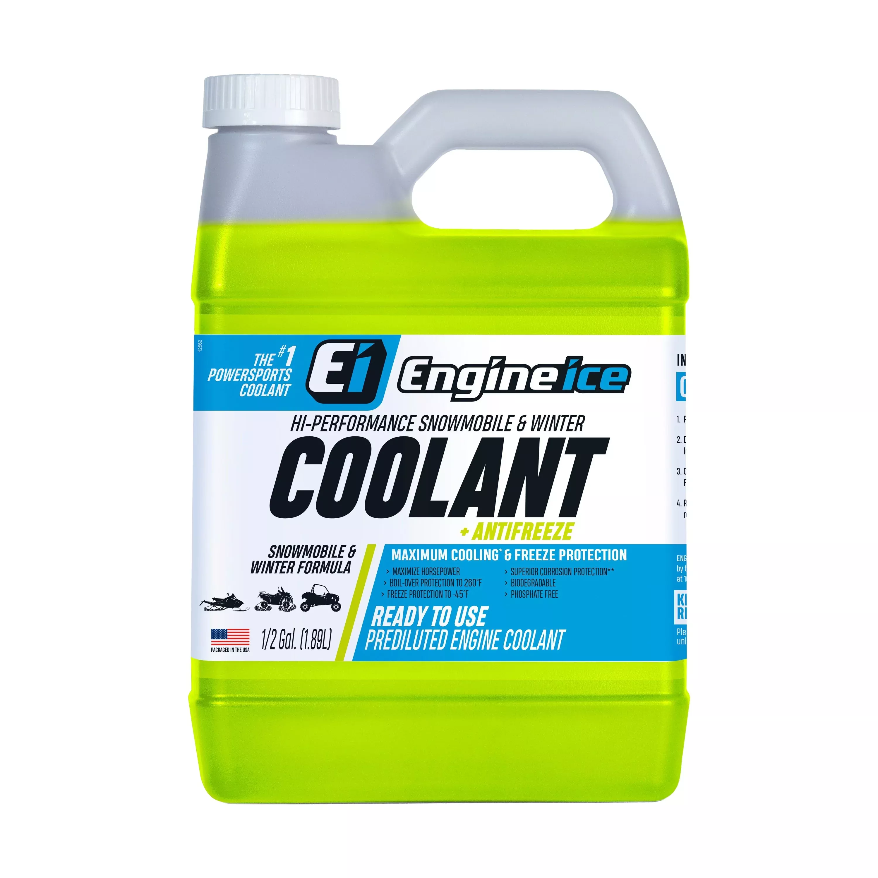 ENGINE ICE HI-PERF SNW/WNTR COOLANT 1/2 GAL (4/CASE SOLD EA) - 83-0105