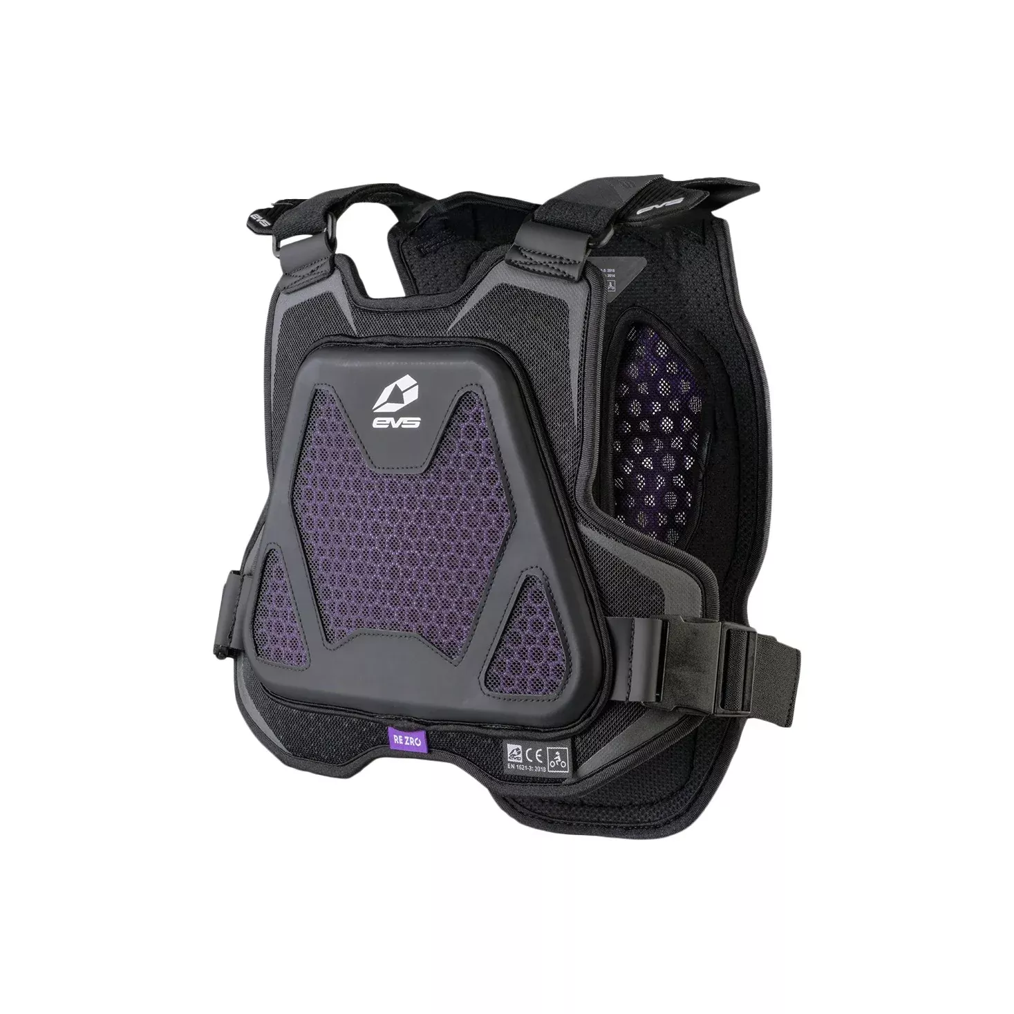 EVS EVO CHEST PROTECTOR W/REZRO BLACK YOUTH - 663-3071
