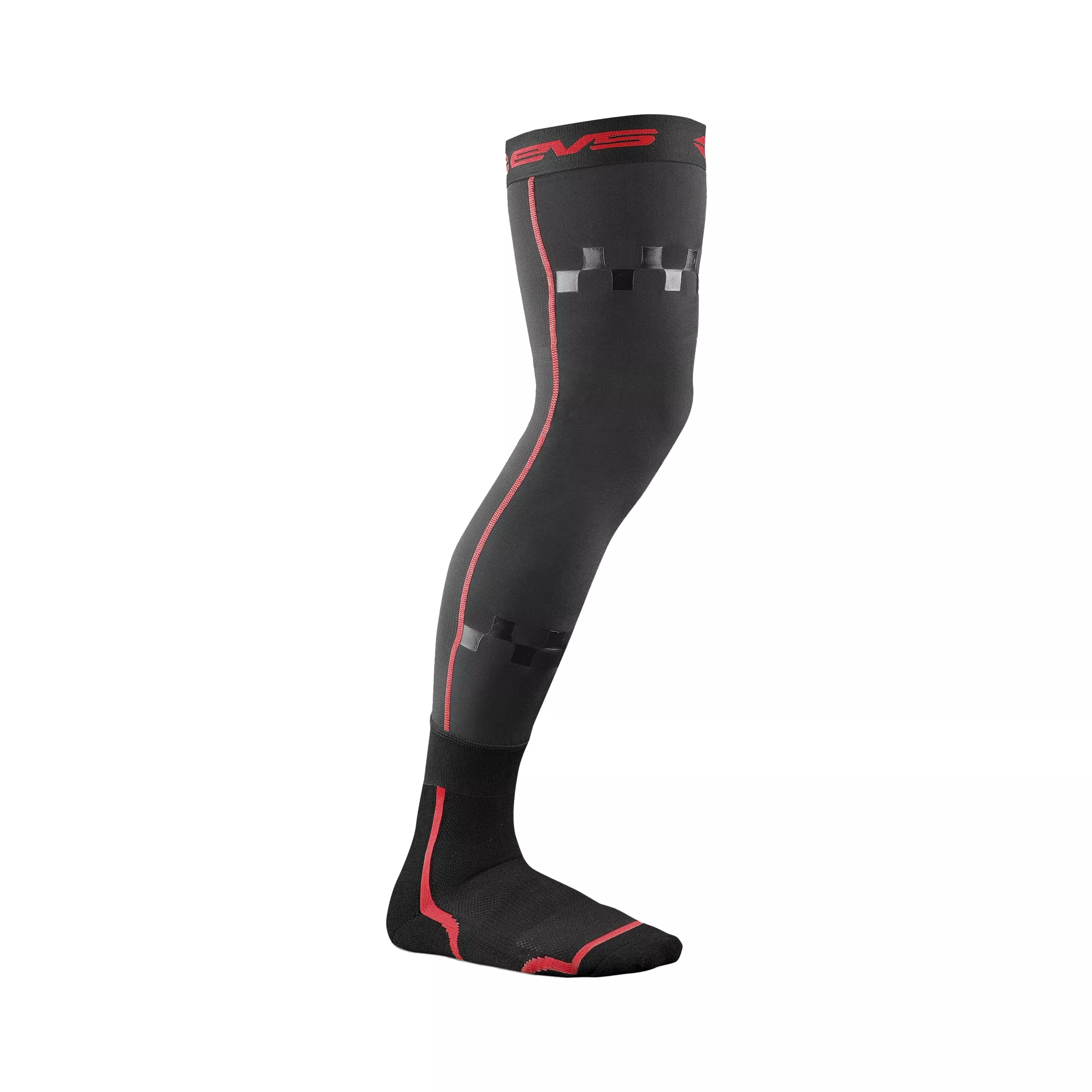 EVS FUSION SOCKS BLACK/RED YOUTH - 663-4175