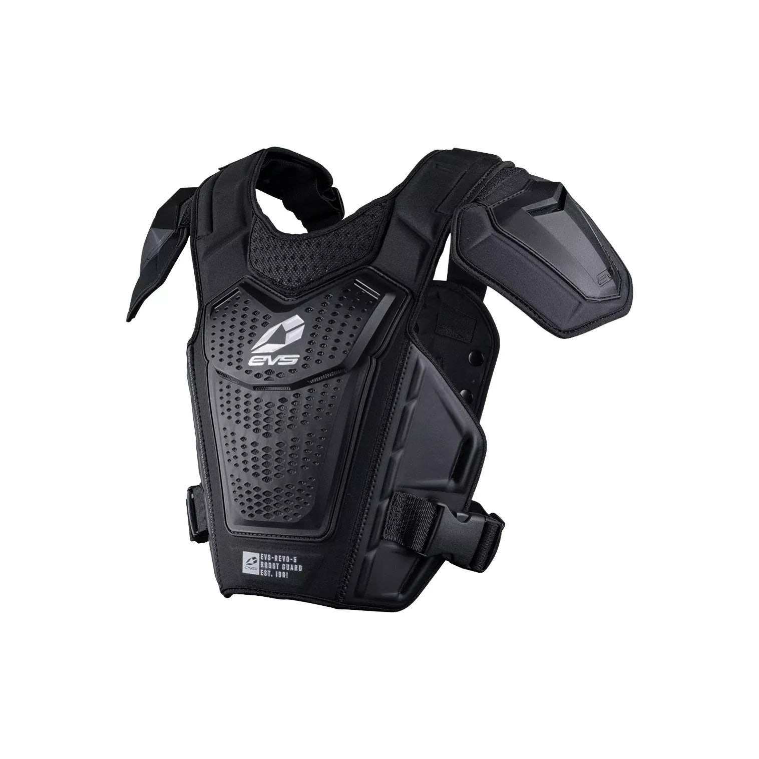 EVS REVO 5 ROOST DEFELCTOR BLACK/WHITE SM/MD - 663-2122S