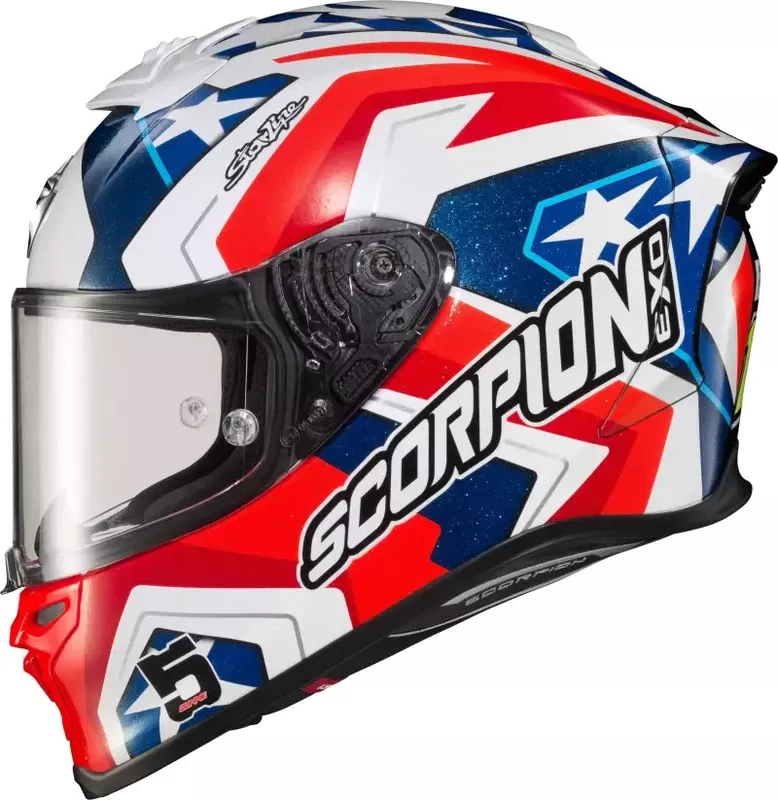 Exo R1 Air Full Face Helmet Bautista Ls Red/White/Blue Sm