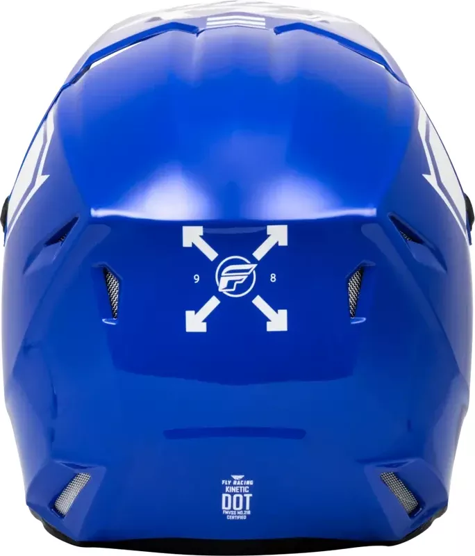 F73-8656YM Youth Kinetic Menace Helmet Blue/White Ym