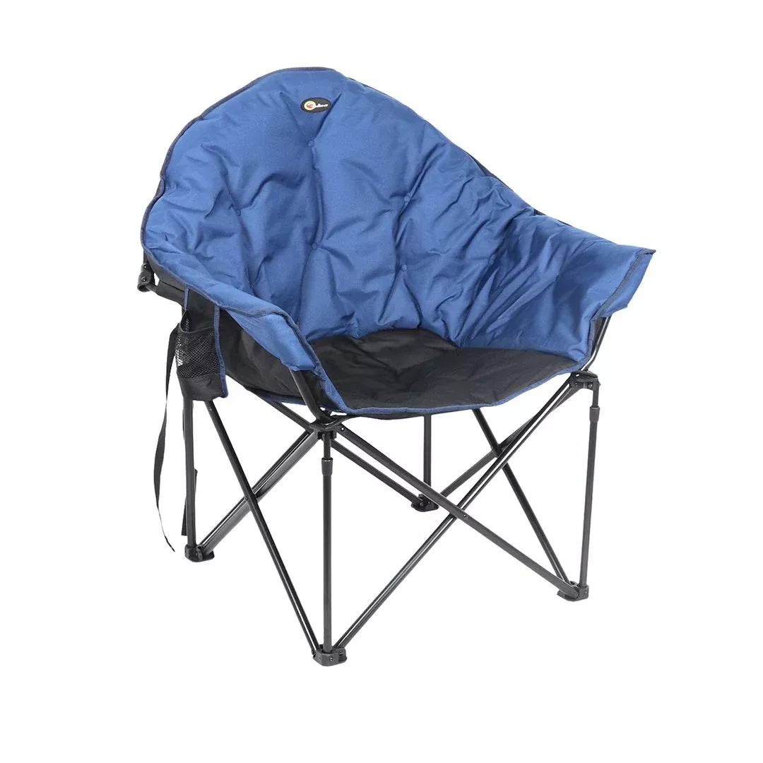 Faulkner Folding Camping Chair - Blue/ Black, 300 lb – 49575H