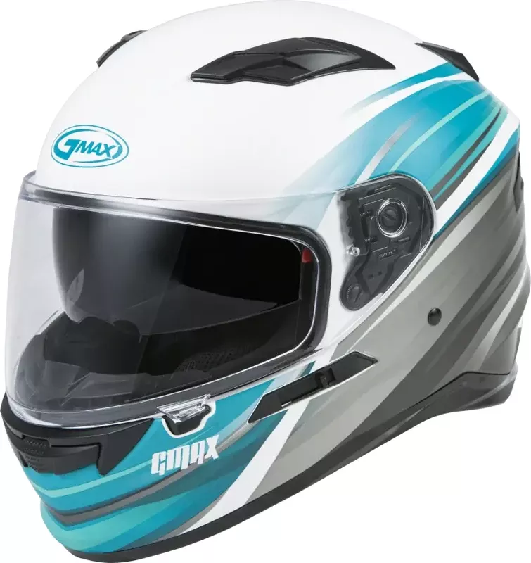 Ff 98 Full Face Osmosis Helmet Matte Wht/Teal/Grey Xs