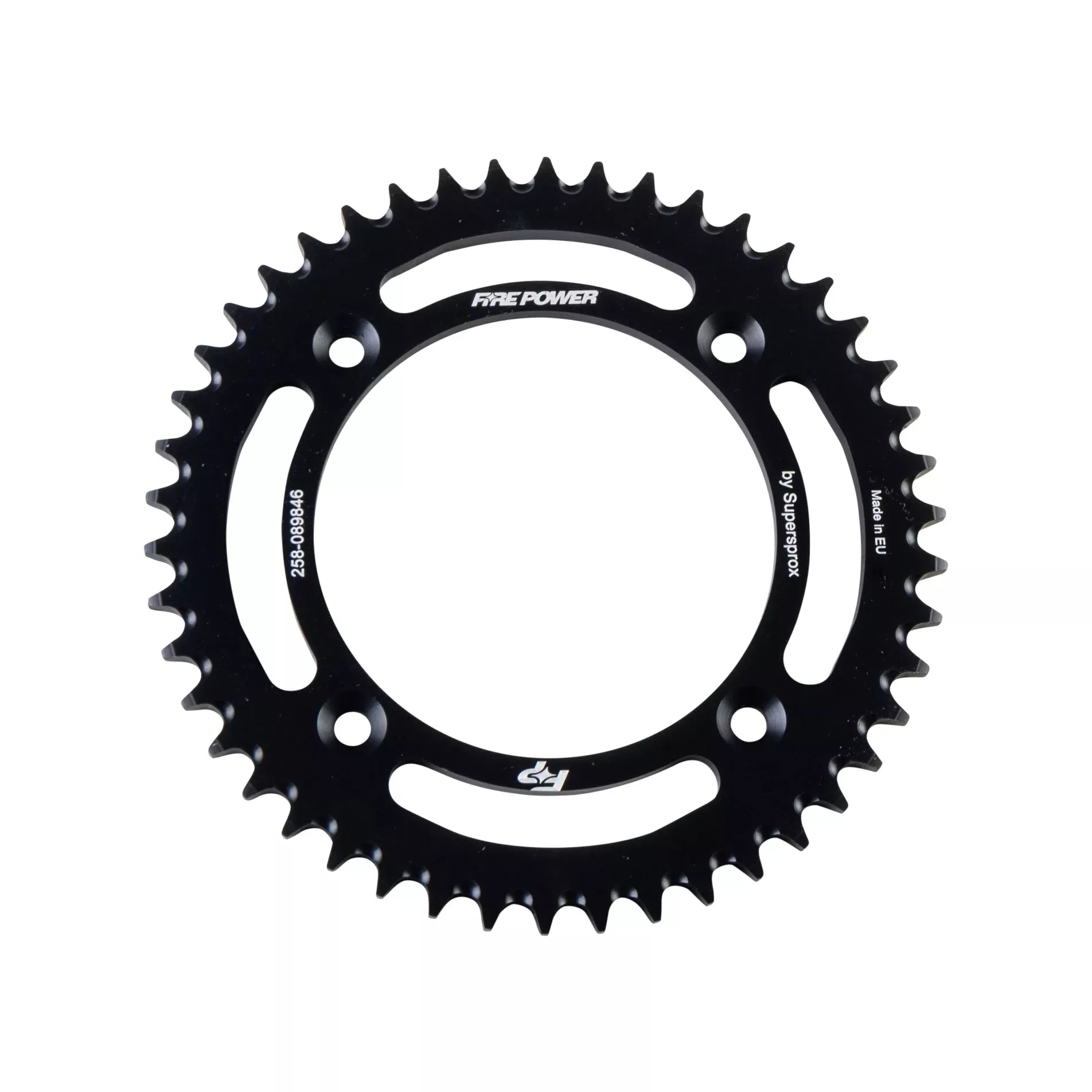 FIRE POWER REAR SPROCKET ALUMINUM 46T BLK - 258-089846