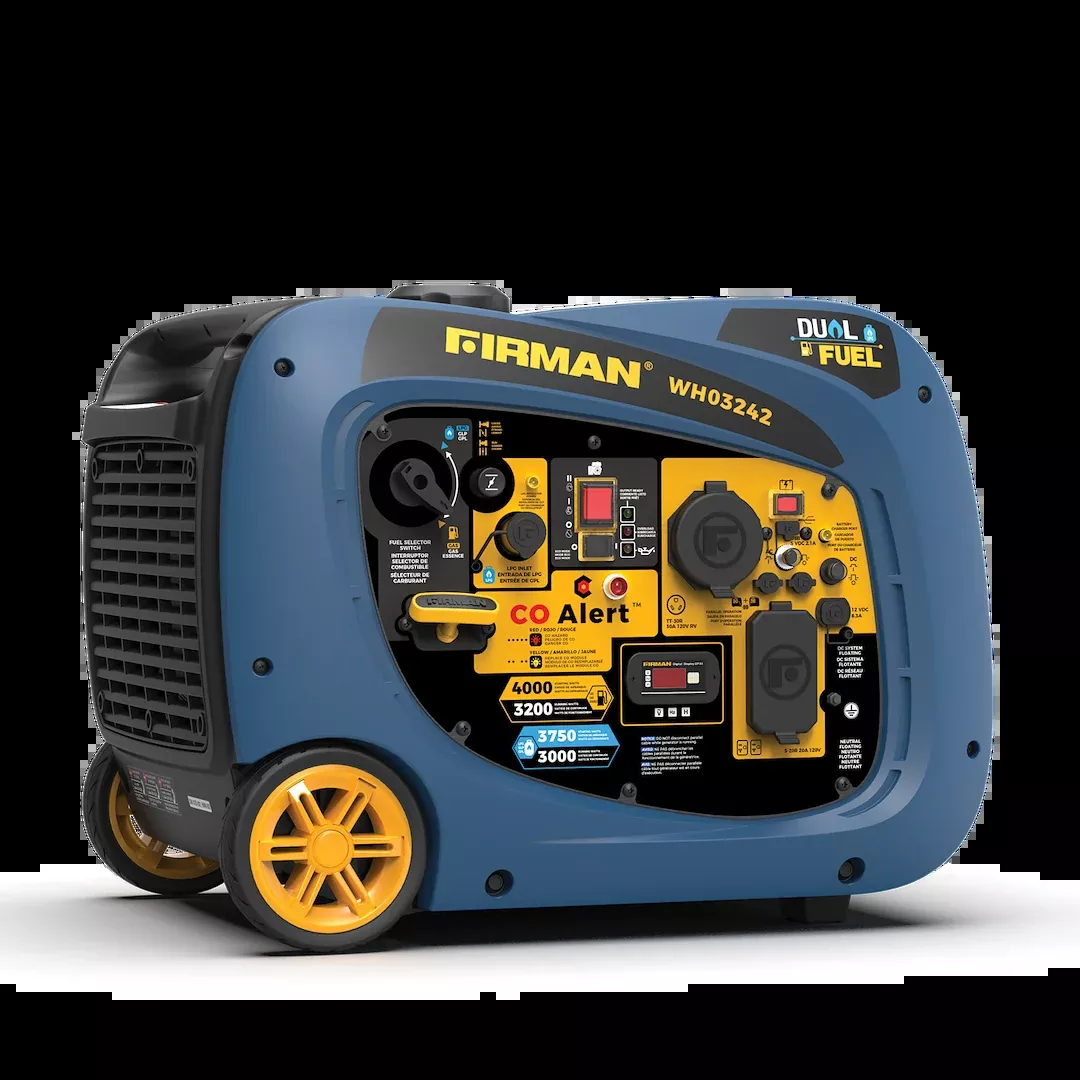 Firman Dual-Fuel Inverter Generator - 3,200W Gas Running – WH03242