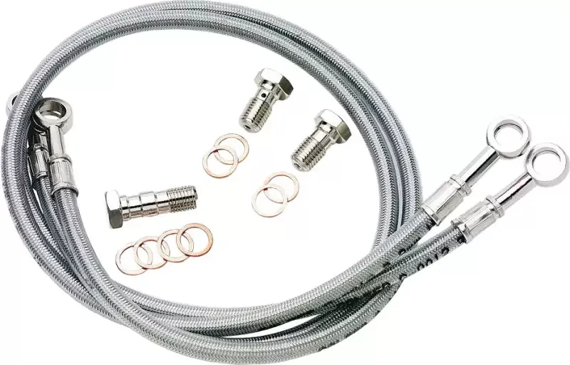 FK003D582-1 Brake Line Front Silver Kawasaki